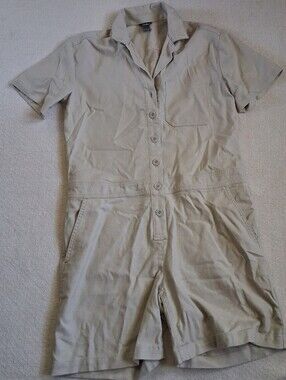eddie bauer ♡ hemplify utility romper small neutral jumper